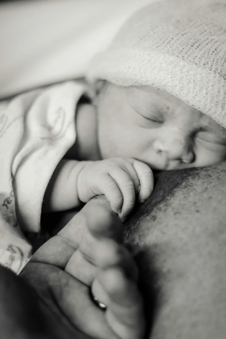 First breastfeed after birth in laid-back position
