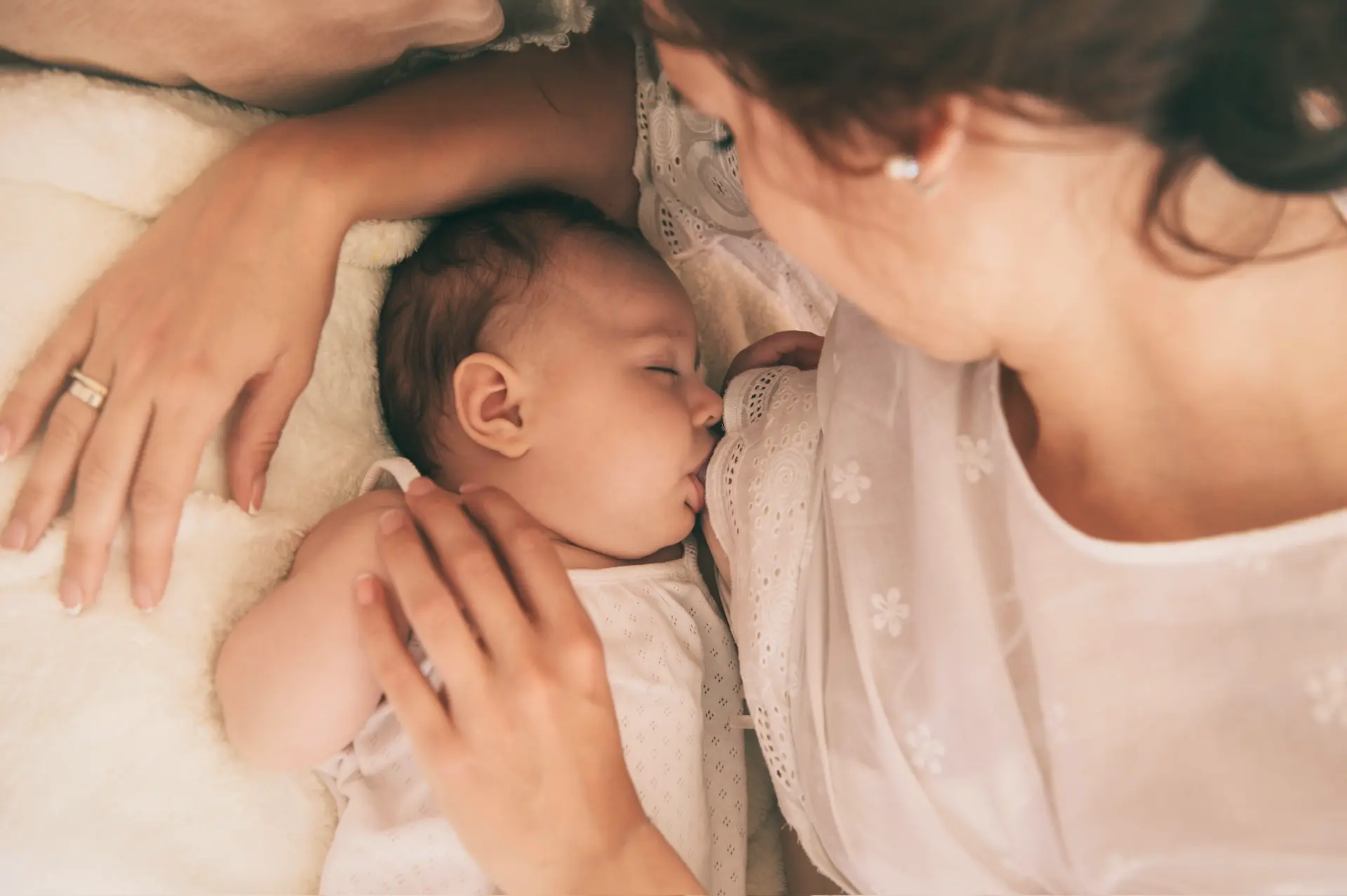 Side lying breastfeeding